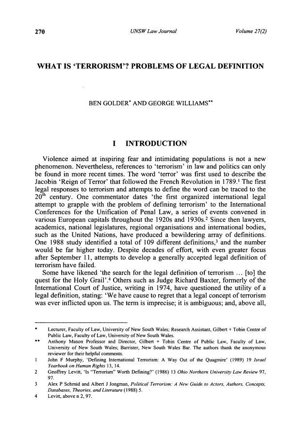 What Is Terrorism Problems Of Legal Definition 27