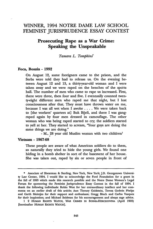 War rape Essays War rape Essays