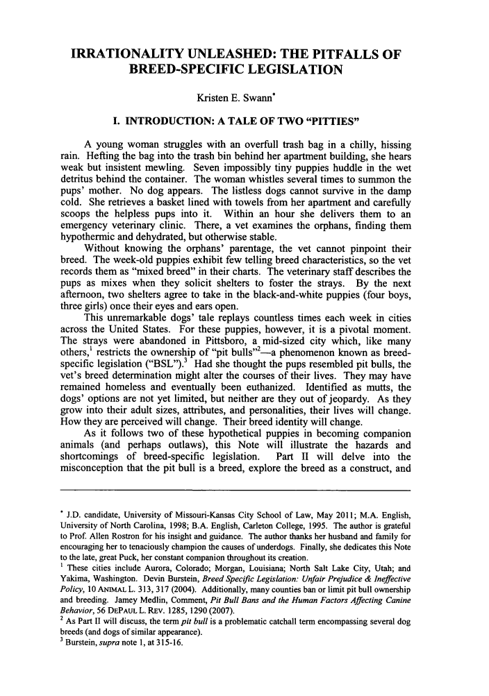 Irrationality Unleashed The Pitfalls Of Breed Specific